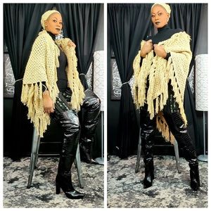 Handmade crochet shawl